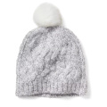 PK17ST021 Alpaca Blend Pom-Pom Cable Hat wholesale price
